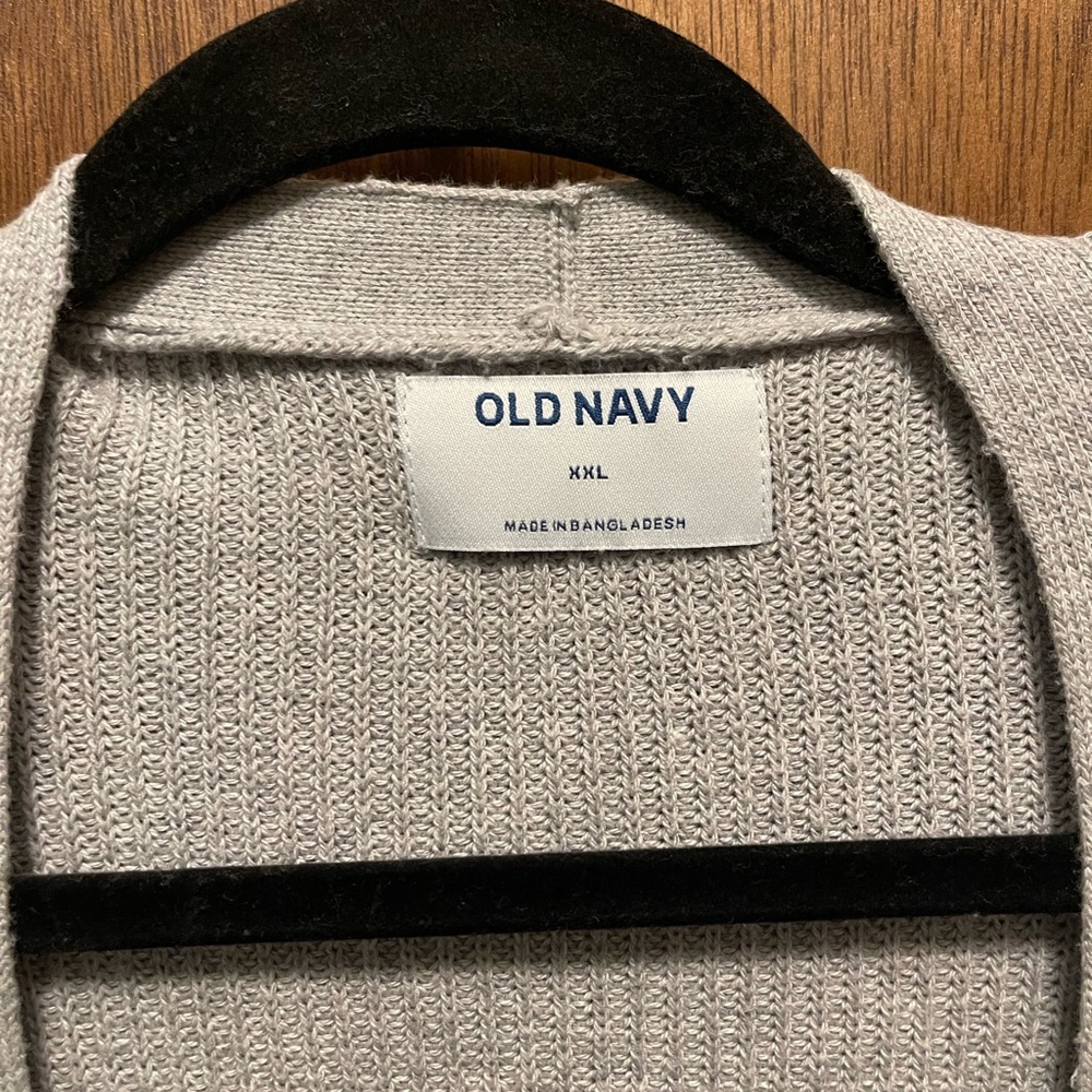 Old navy gray cable open cardigan